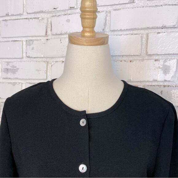 Vintage 90s California Concepts Shell Button Floral Embroidered Blazer Jacket - Picture 4 of 9